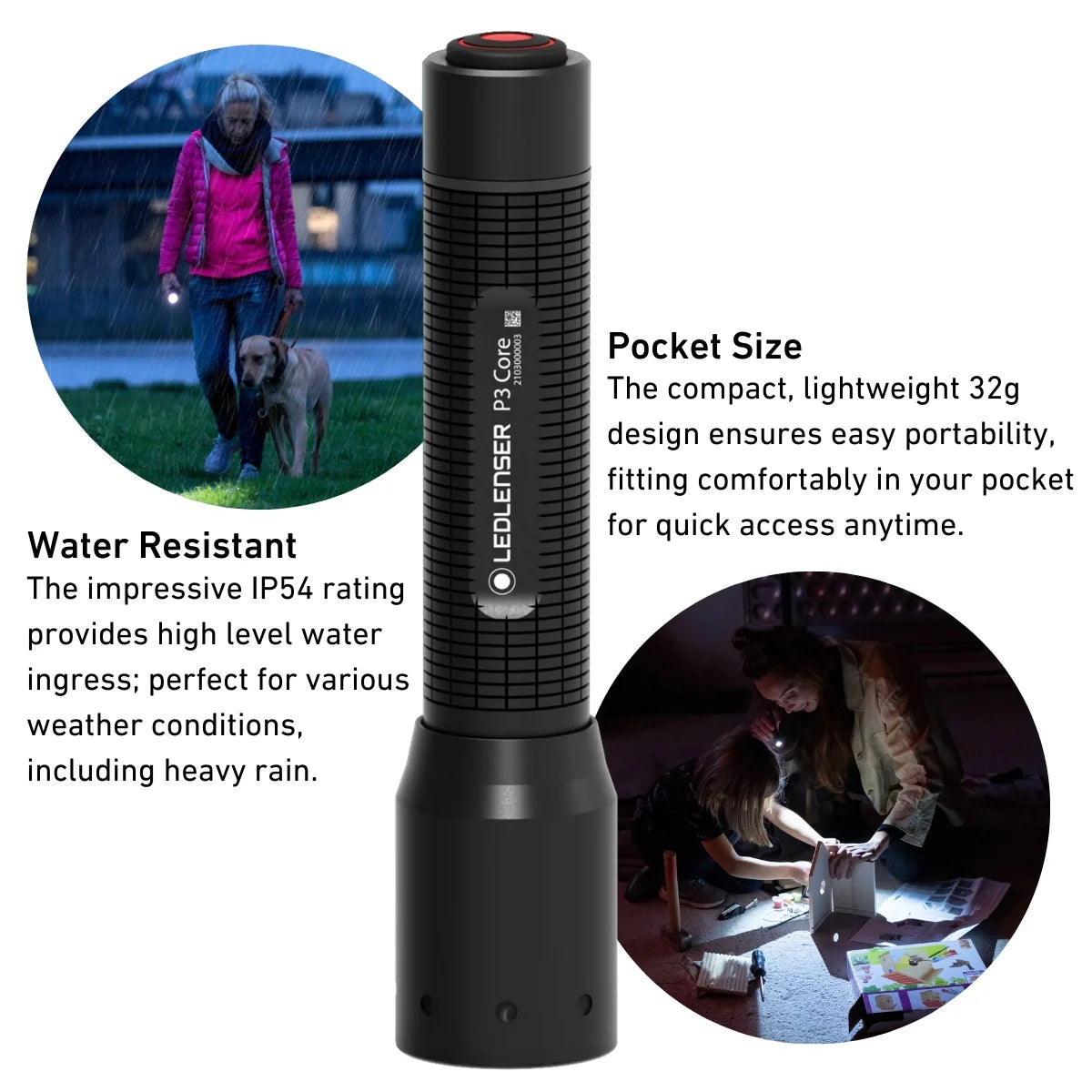 LedLenser P7R Core + P3 Core Torches