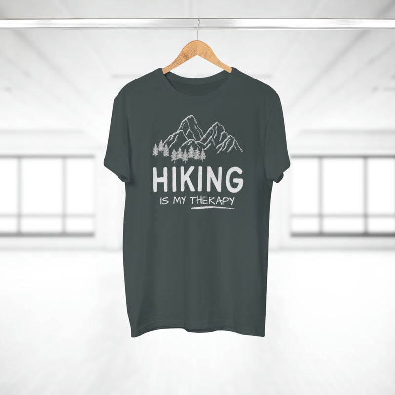 "Hiking Is My Therapy" Single Jersey T-shirt
