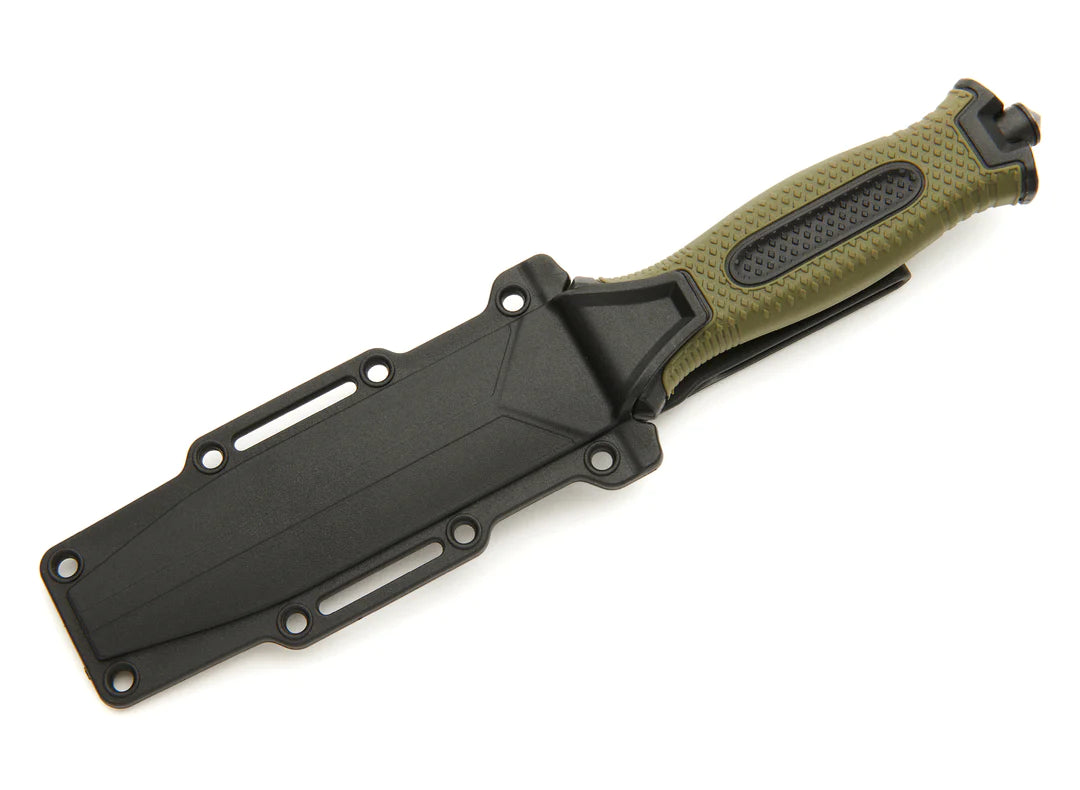 Whitby Outdoor Survival/Camping Sheath Mes met Zaagtandblad (4,5")