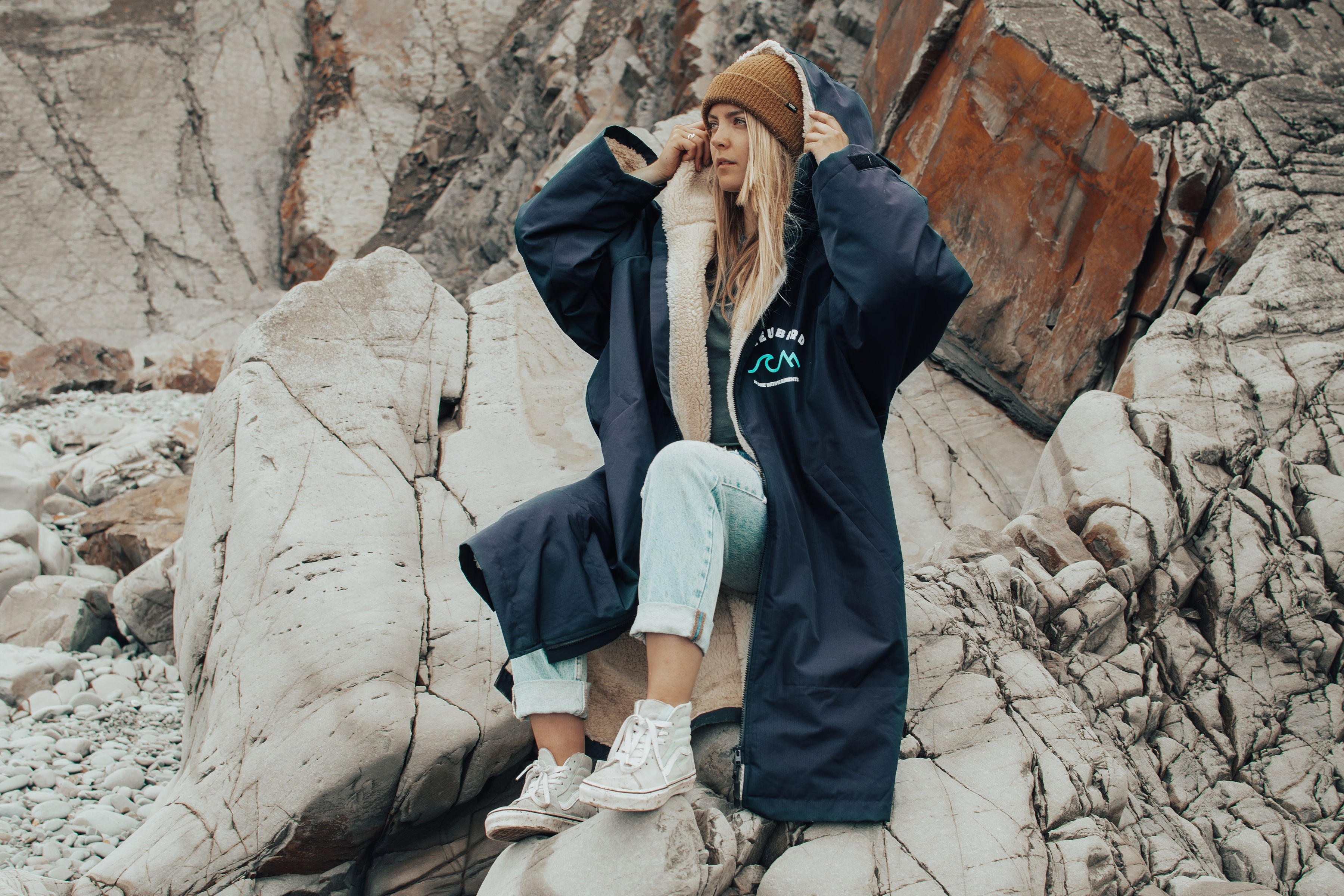 Bleubird Nordic Robe - Navy