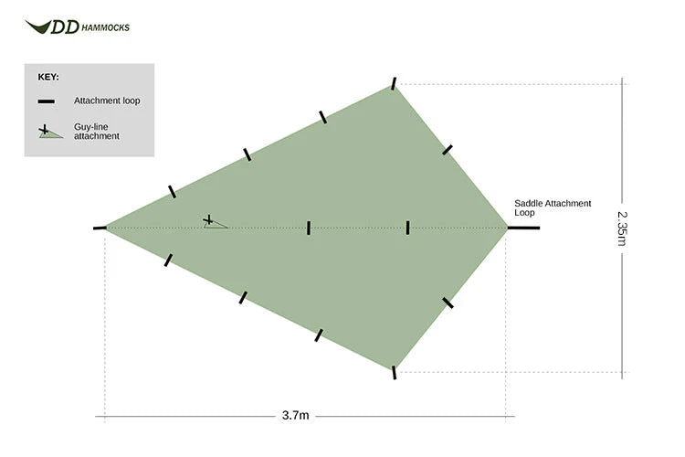 DD Hammocks SuperLight - Bikepacker Tarp
