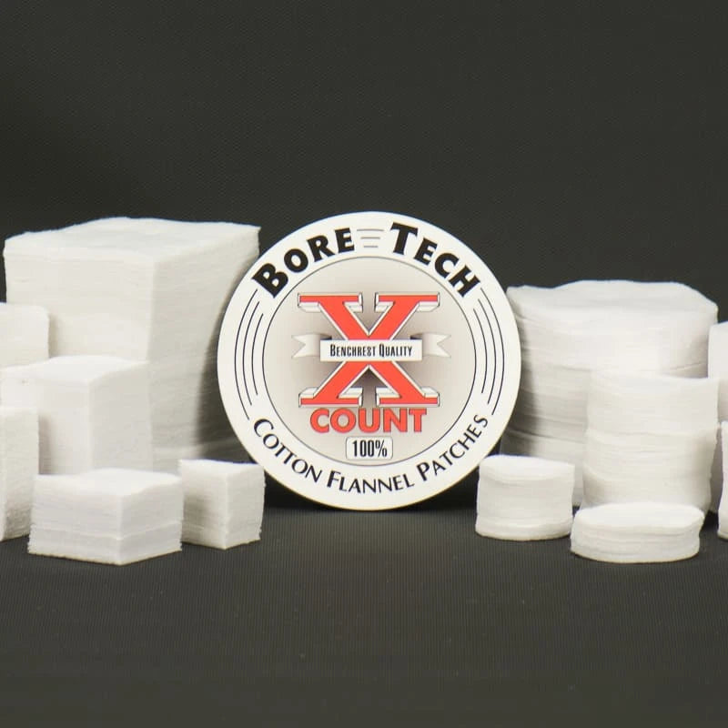 Bore Tech Square 1" .20/.22 Cleaning Patches