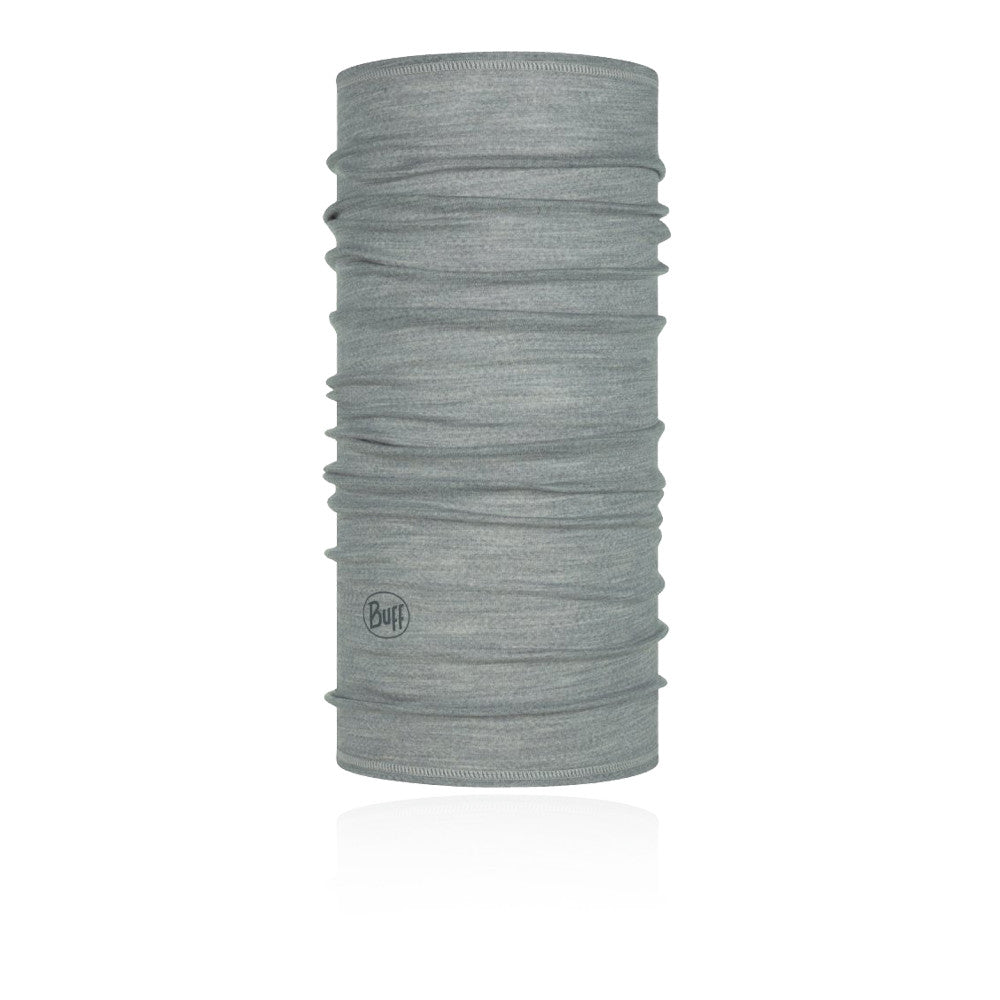 Buff Lightweight Merino Wool Tubular - Solid Light Grey