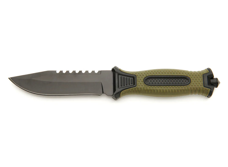 Whitby Outdoor Survival/Camping Sheath Knife with Sawtooth Blade (4.5")