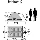 Kampa Brighton 2 - 2 Person Tent
