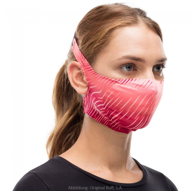 Buff Filter Mask Keren Flash Pink