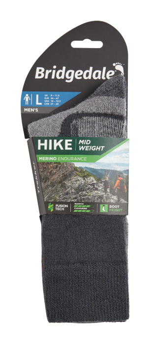 Bridgedale Mens Hike Midweight Merino Performance Boot Sock
